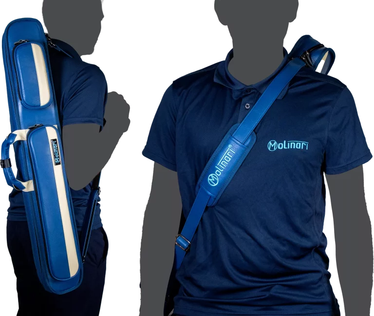 Molinari Retro cue Bag Blue/Beige 2B/4S
