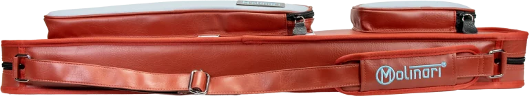 Molinari Retro Cue Bag Brown/Light Blue 3B/6S
