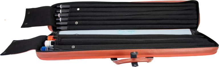 Molinari Retro Cue Bag Brown/Light Blue 3B/6S