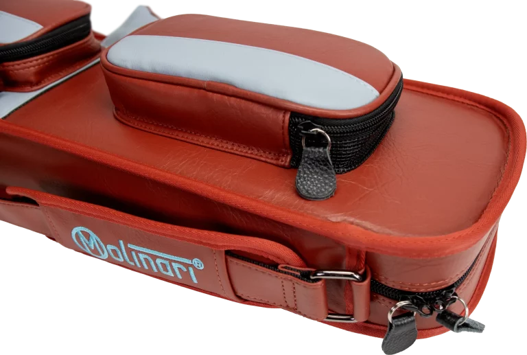 Molinari Retro Cue Bag Brown/Light Blue 3B/6S
