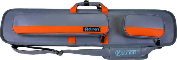 Molinari Retro Cue Bag Grey/Orange 3B/6S