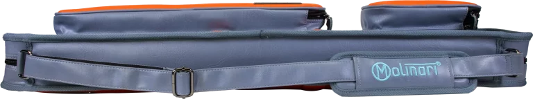 Molinari Retro Cue Bag Grey/Orange 3B/6S