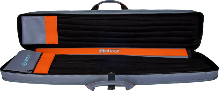 Molinari Retro Cue Bag Grey/Orange 3B/6S