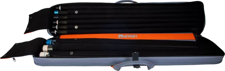 Molinari Retro Cue Bag Grey/Orange 3B/6S