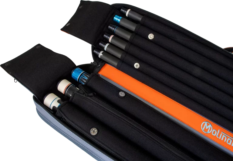 Molinari Retro Cue Bag Grey/Orange 3B/6S