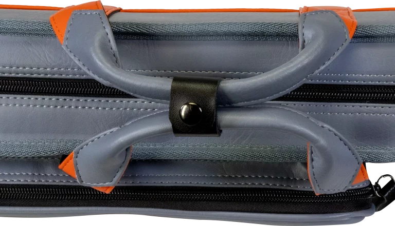 Molinari Retro Cue Bag Grey/Orange 3B/6S