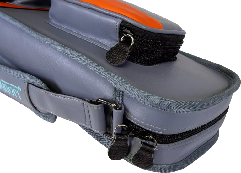Molinari Retro Cue Bag Grey/Orange 3B/6S