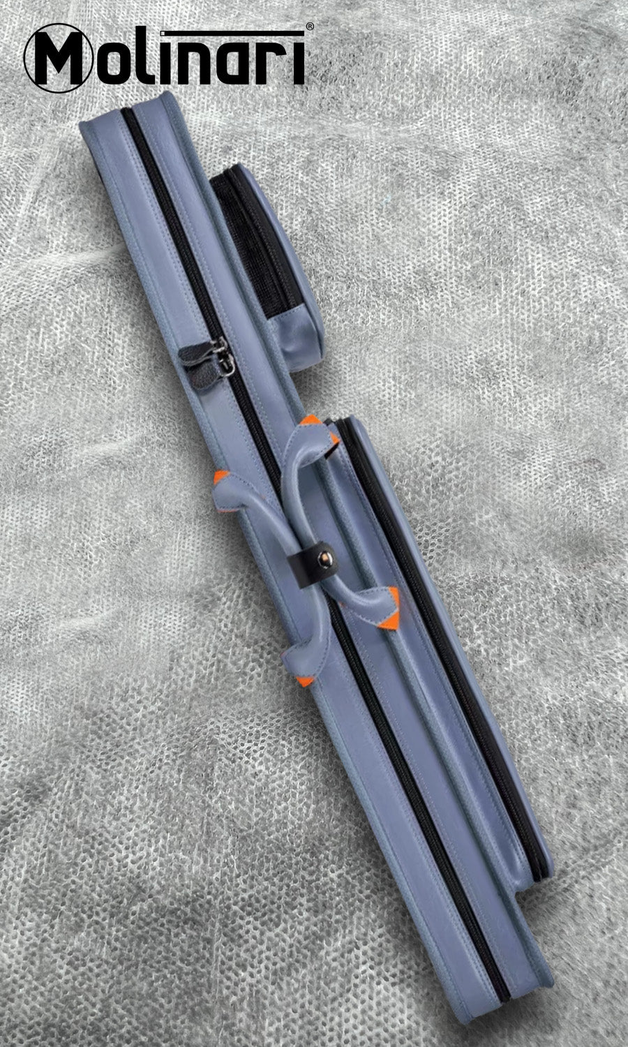 Molinari Retro Cue Bag Grey/Orange 3B/6S